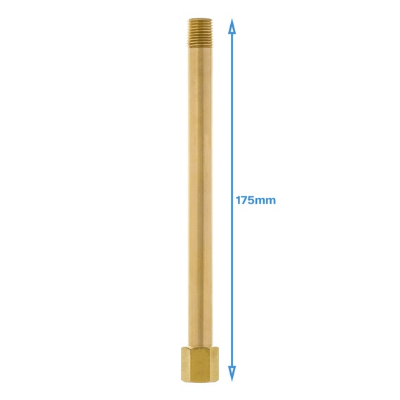 Unique Bargains Brass Pipe Fitting G3/8 Female To G3/8 Male Thread Adapter 75mm Extension Connector Hex Pipe Coupling 2 Pack