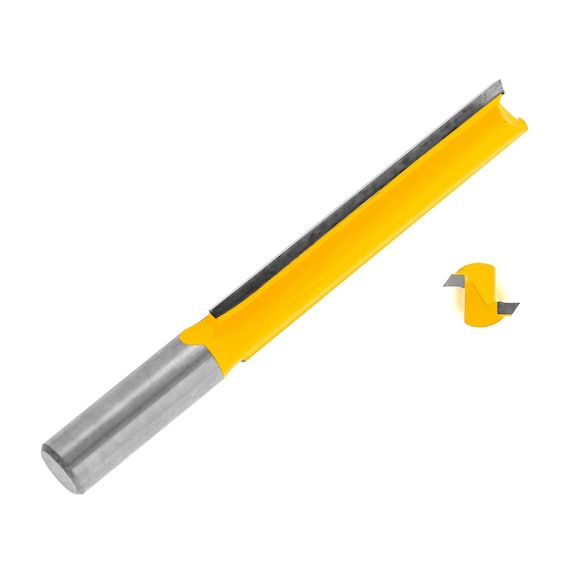 12mm X 10mm 3 Flute Carbide Flush Trim Router Bit – 6mm Shank, Bearing Guided – Router Bits