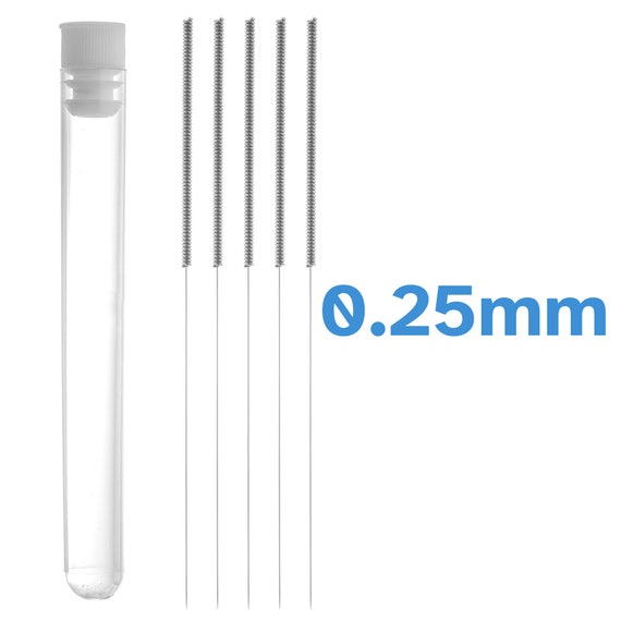 5pcs 0.25mm Imprimante 3D Extrudeuse Buse Nettoyage Aiguille Acier  inoxydable Nettoyeur 70mm Longueur à travers le trou Flexible Tip End  Fixation Tool Set -  Canada