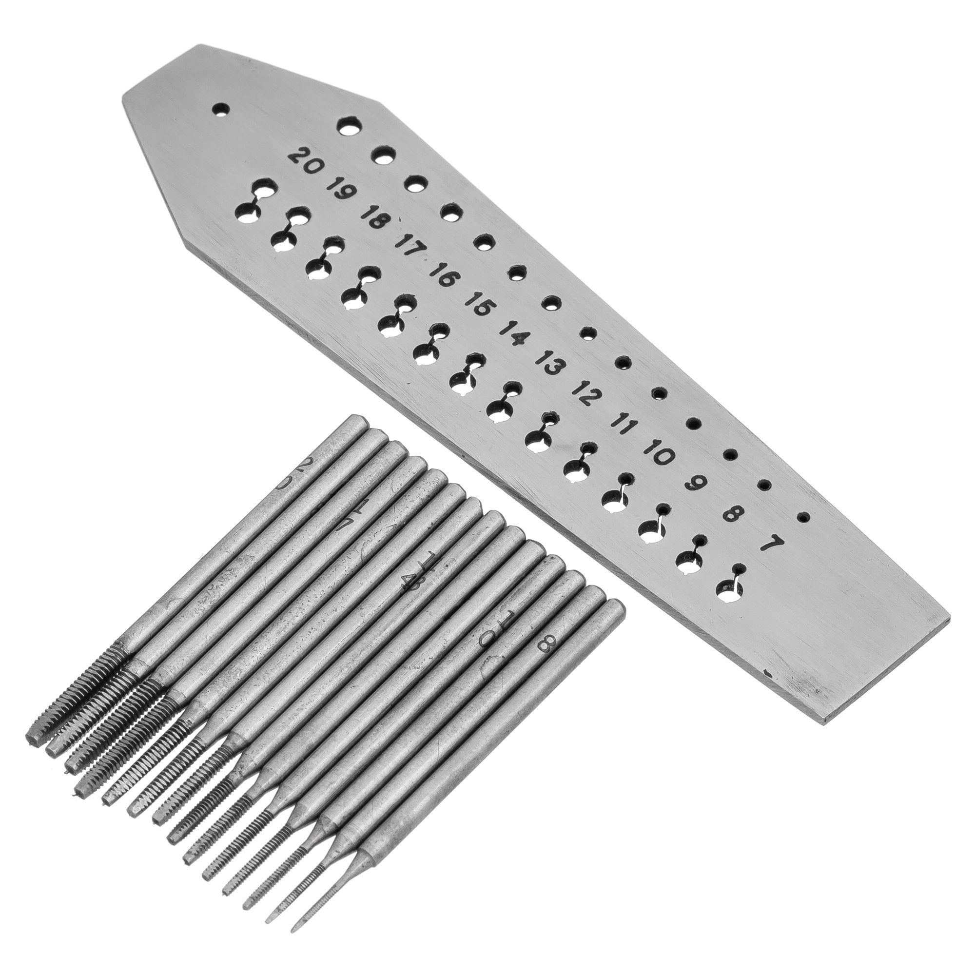 Ensemble De Mini-tarauds à Vis 11 Pièces Outil De Taraudage Accessoire De Machine à Vis Acier Haute Vitesse M1 M3.5 | Leroy Merlin