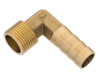 Raccordo Per Tubo Flessibile In Ottone Joywayus, Gomito A 90 Gradi Attacco 38 X Attacco Maschio Npt Da 38 Per Acquacarburantearia Confe~p132096797