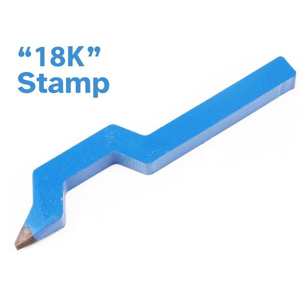 18K Stamp Steel Punch 1.4mm x 2.0mm Marking Marker Stamping Metalwork Metal Number Numerical Mould Moulding Carving Jeweller Jewellery Tool