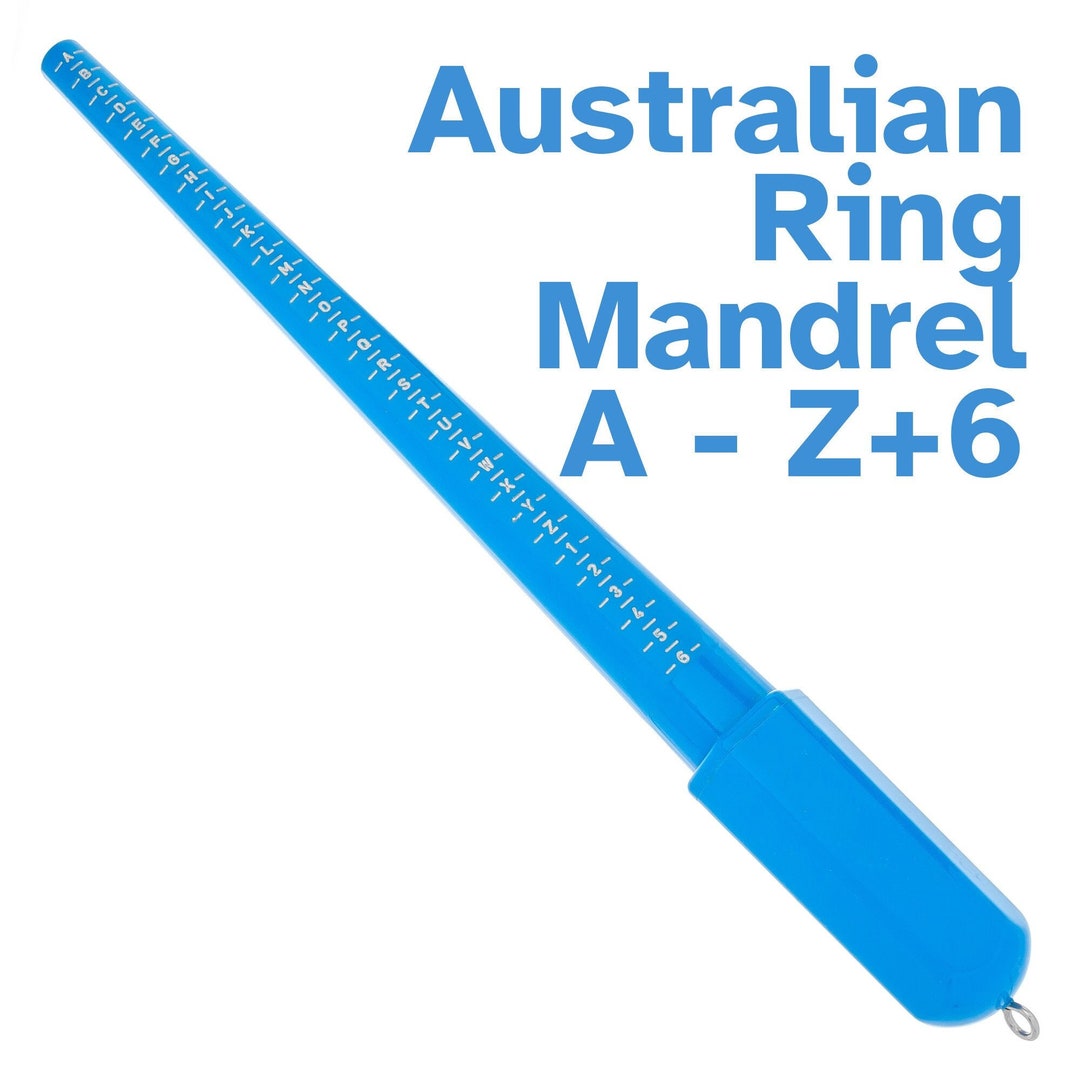 A to Z6 Australian Ring Sizer Mandrel AU Aus UK Standard Plastic Gauge