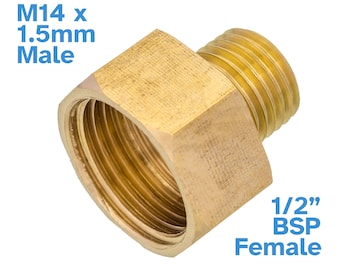 2 Pièces Adaptateur Tri Clamp 1.5" à 1" BSP Mâle - Raccord Sanitaire Inox