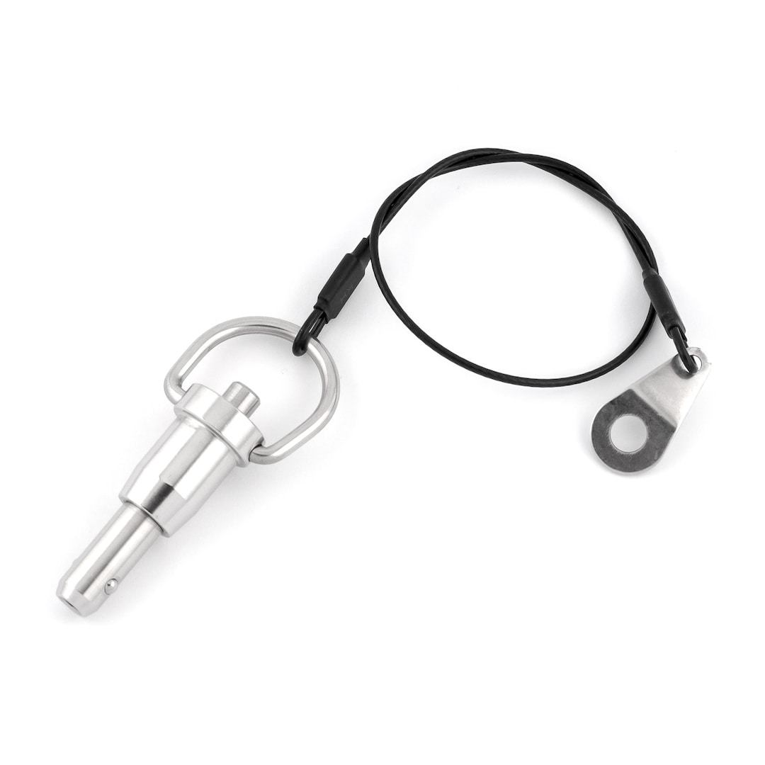 8mm X 10mm Quick Release Ball Lock Pin With 26cm Wire Cable Stainless