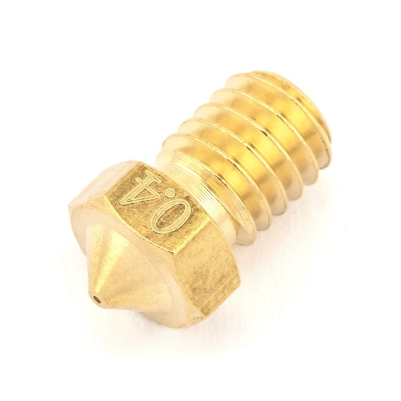 20 Ugelli Stampante 3D 0,4 Mm - M6 In Ottone Per Estrusore V5/V6
