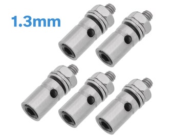 5 stücke 1,3mm Gestänge Stecker Edelstahl Stopper Motor Welle Linkage Gelenk Koppler Stick Adapter für fernbedinge Boot Auto Kupplung Ersetzen Teil