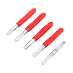 5pcs Carbide Engraver 0.3mm x 45 Degree Tip 3.175mm Shaft Engraving Rotary Drill Bit V Groove End Shaped Shank PCB Cut Cutting Mill Tool Set