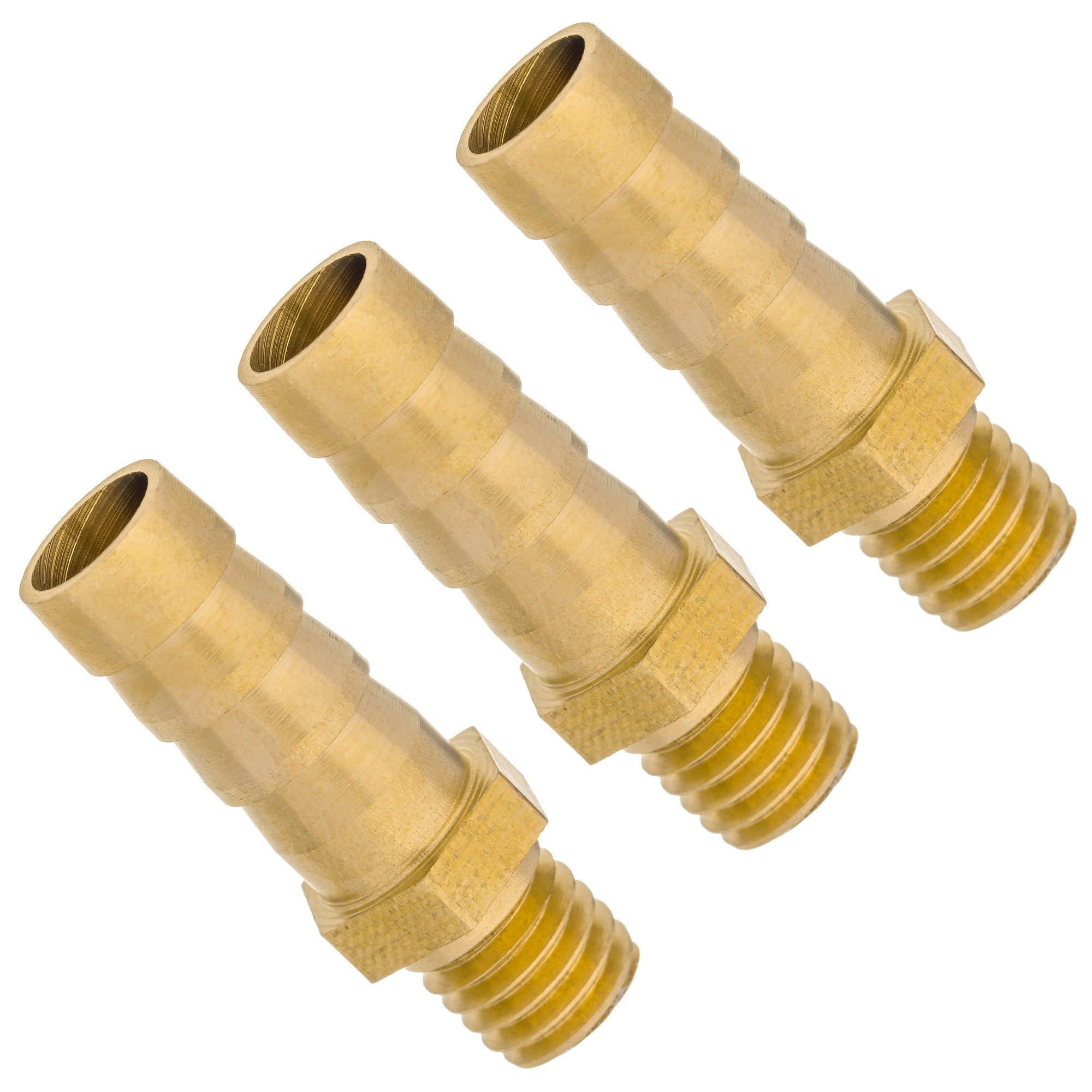 M12x1.25 To 8mm Hose Connector - Black Anodised Aluminium Hose Barb Fitting 9 thumbnail image
