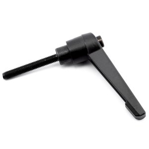 M5 32 mm 雄ねじクランプレバー ブラック 金属合金 亜鉛 45 mm グリップハンドル 六角ねじ 外ねじロックボルト 調整可能な固定ツール