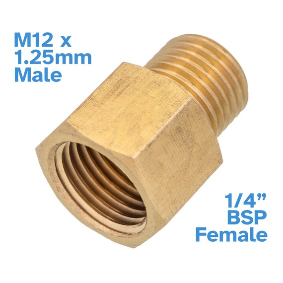 2-Pack Messing Pijpfittingen, 1/4 naar 1/4 Adapter, 1/4 Inch NPT