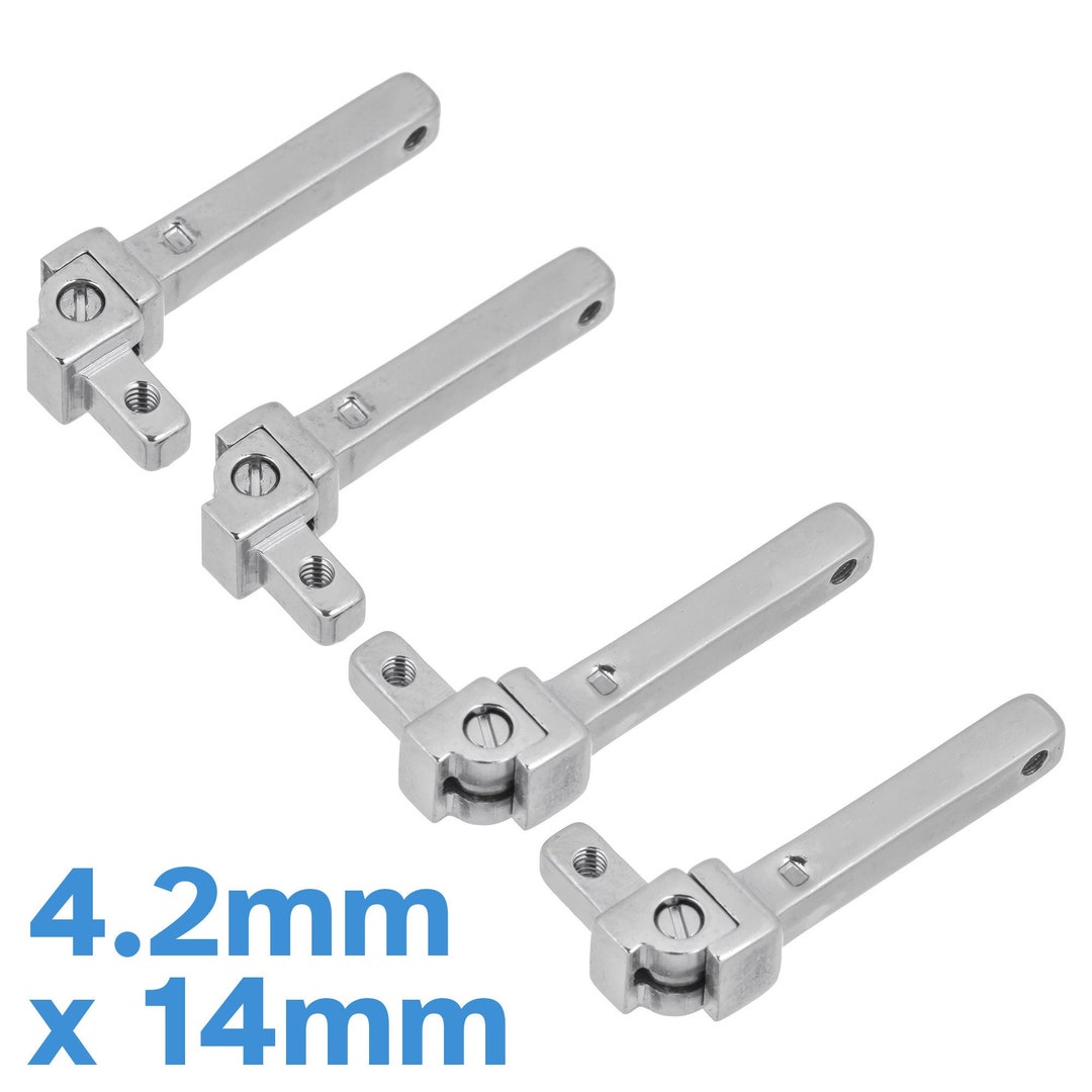 4pcs 4.2mm 14mm Glasses Spring Hinge Stainless Steel Assembly Joint