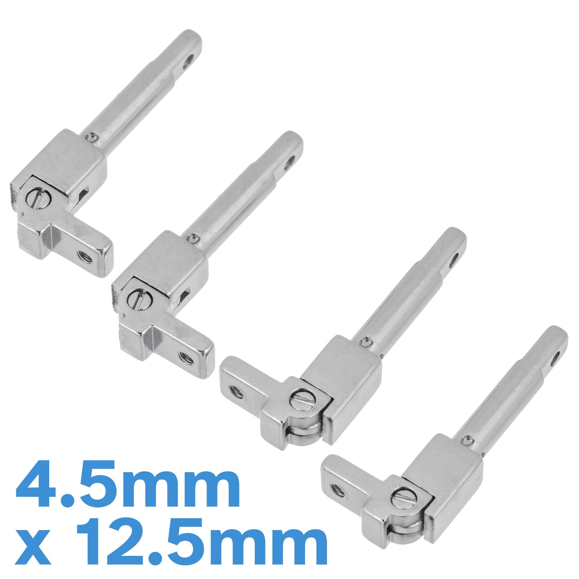 4pcs 4.5mm 12.5mm Glasses Spring Hinge Stainless Steel Assembly Joint