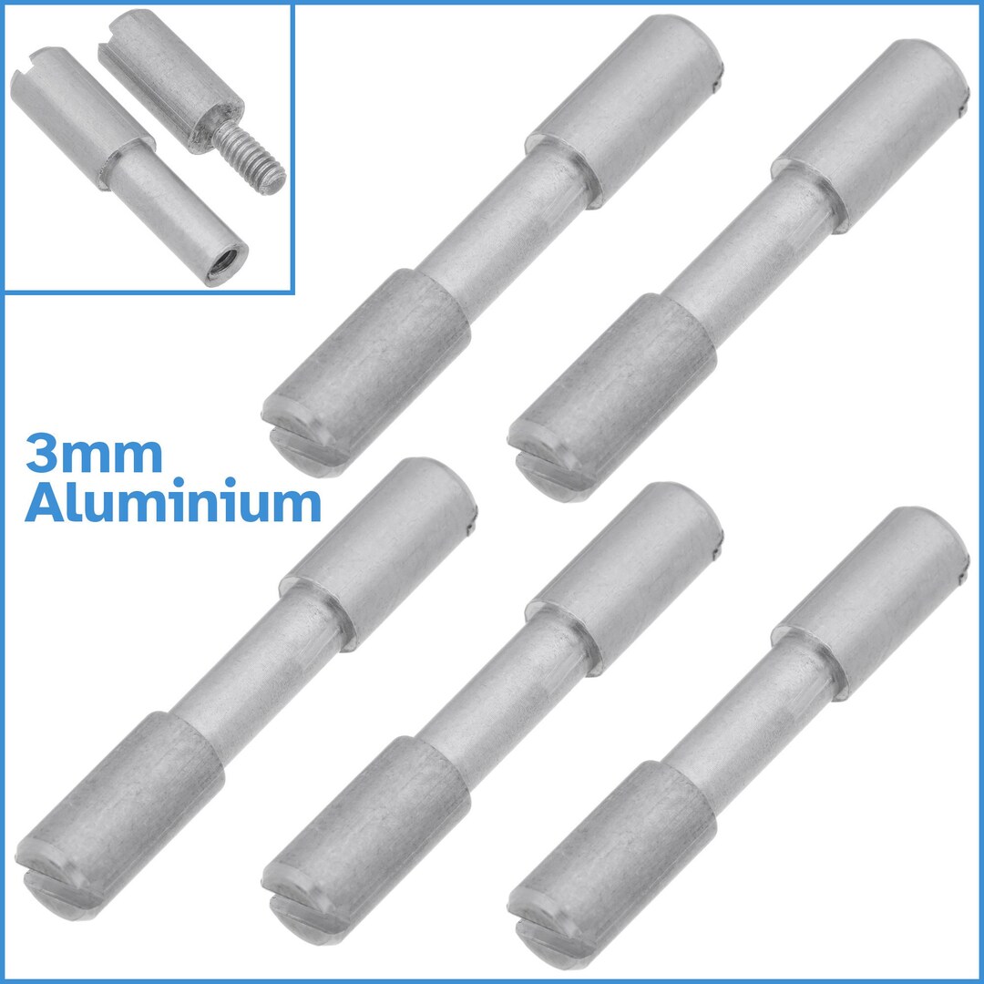 5pcs 3mm Aluminium Corby Bolt Rivets for Knife Handle Forming Fastening ...