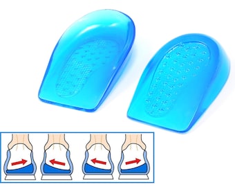 Small 110mm Heel Angle Correction Gel Soft Silicone For Inward Or Outward Rolling Foot Posture Correcting Angled Cup Support Insole O/X Leg
