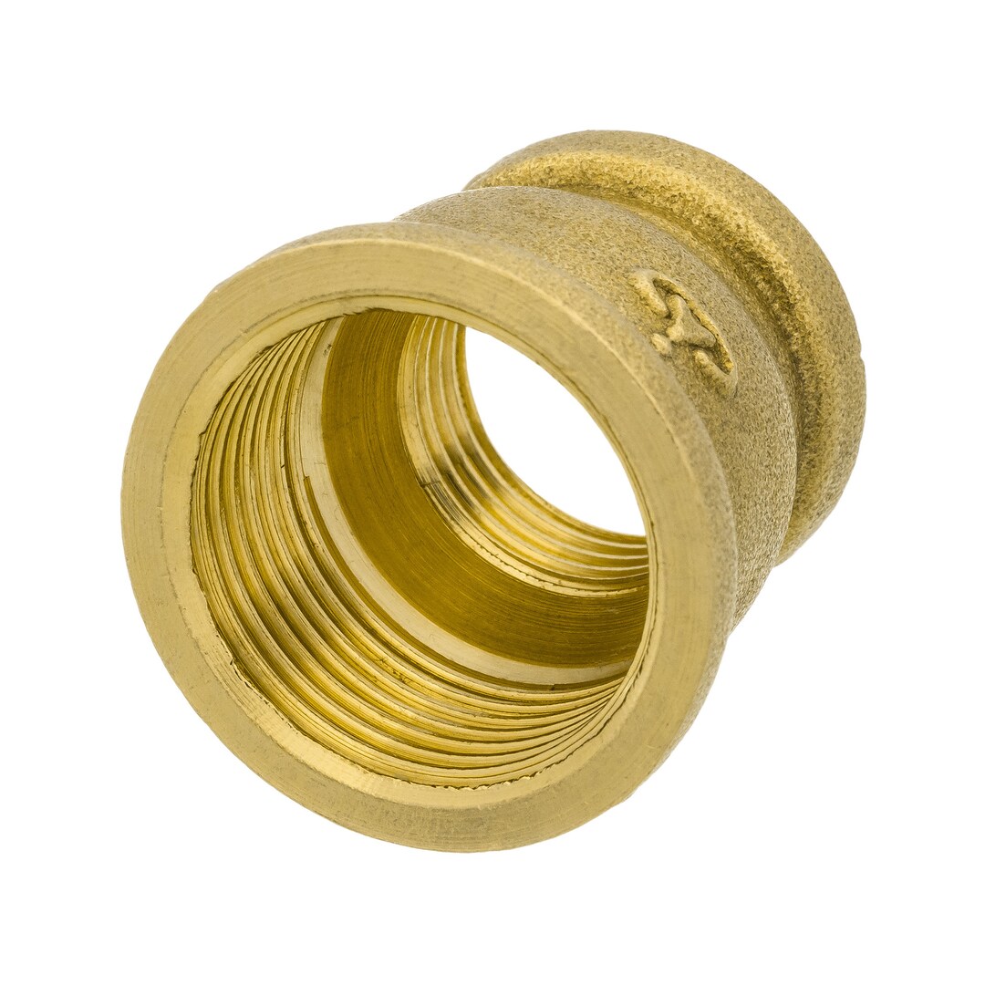 1/2 BSP Female to 3/4 BSP Female Brass Pipe Reducer Fitting Coupler