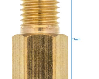 Adattatore In Ottone M8 X 1 Maschio A 1/8 NPT Femmina – 1 Pezzo