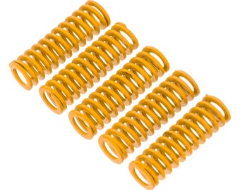 5pcs 8mm x 25mm amarillo die spring impresora 3D reemplazar cama caliente carga ligera compresión molde extrusión de calor pieza para CR10 CR10S S4 Ender 3 MK8