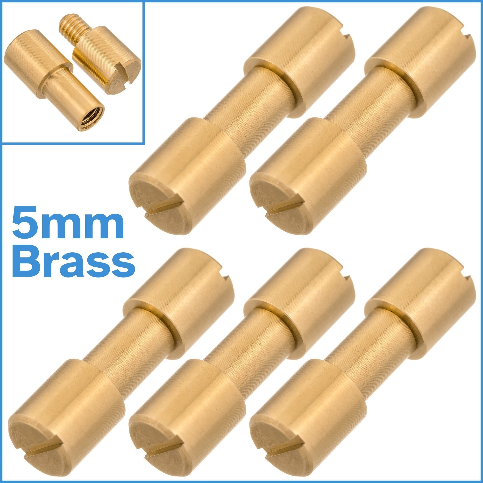 MYIW Viti Per Coltelli In Acciaio Inossidabile, Manici Per Coltelli - Foto 6