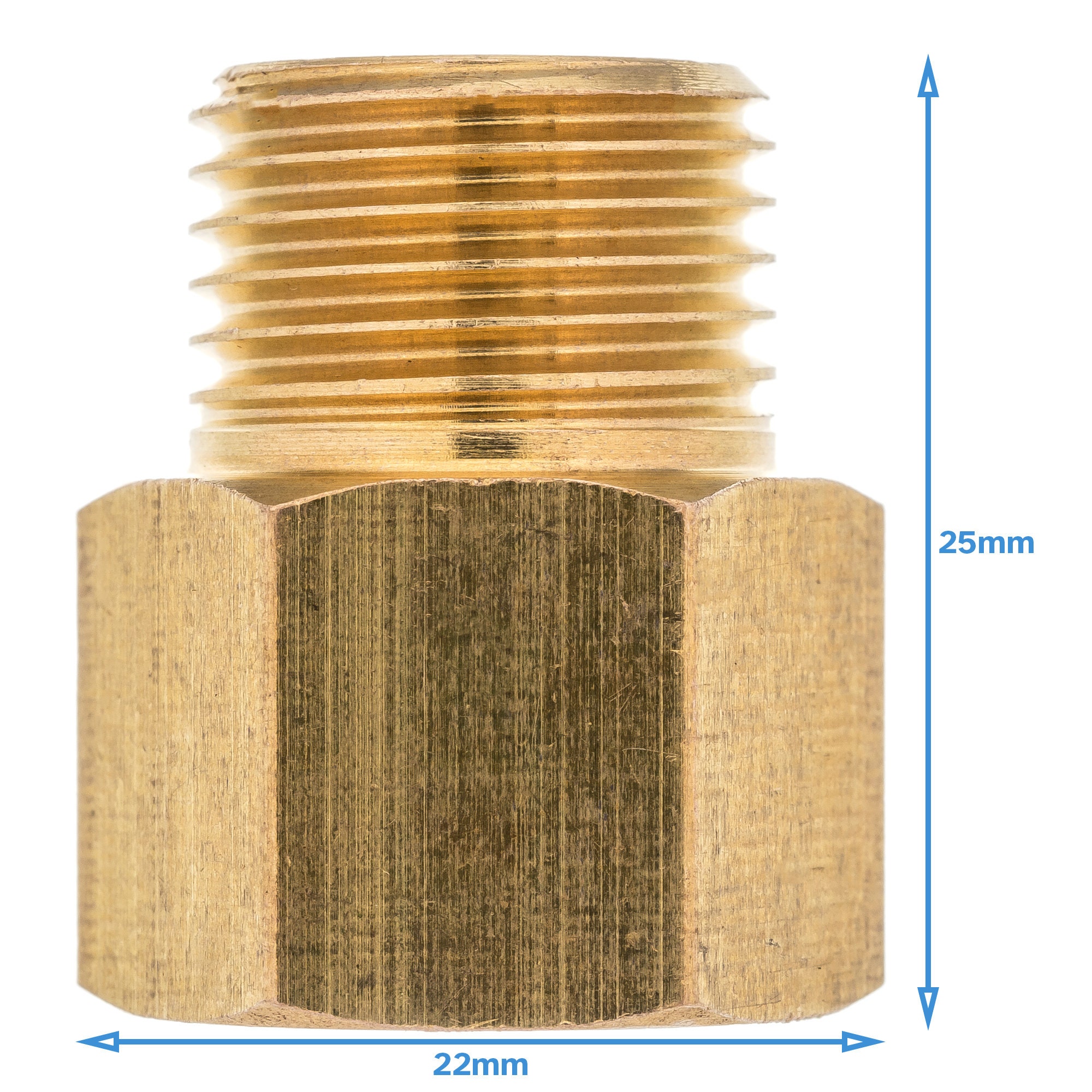1Pc Raccord Tuyau Arrosage, Tuyau D'eau En Laiton Hexagonal, 4 à 1 22Mm
