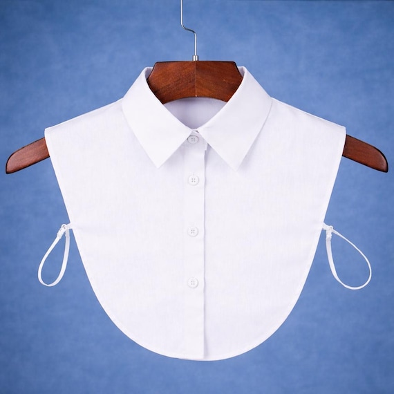 White False Classic Cotton Collar Design For Women Girls Ladies Collared Button Shirt Bust Blouse Sheer Oxford Top Jumper Pointed Classical White False Classic Cotton Collar Design For Women Girls Ladies Collared Button Shirt Bust Blouse Sheer Oxford Top Jumper Pointed Classical
