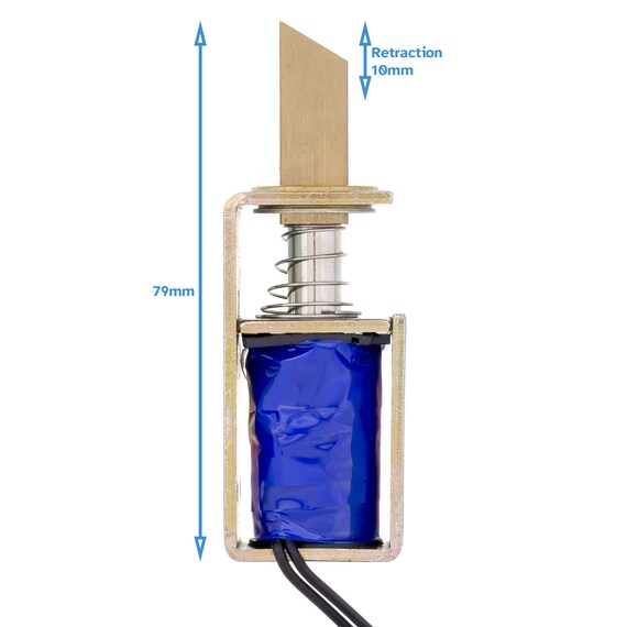 Électroaimant 24V DC 300mA - Actionneur Pull-Push Pour Automatisation Porte, Machine Industrielle (5N, 10mm)