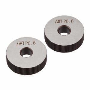 2pc 0.6mm Pitch 28mm Diameter x 8mm Bore HSS Straight Cut Knurling Wheel, Cutting Texturing Tool for Jewellery Making and Lathe Metalworking