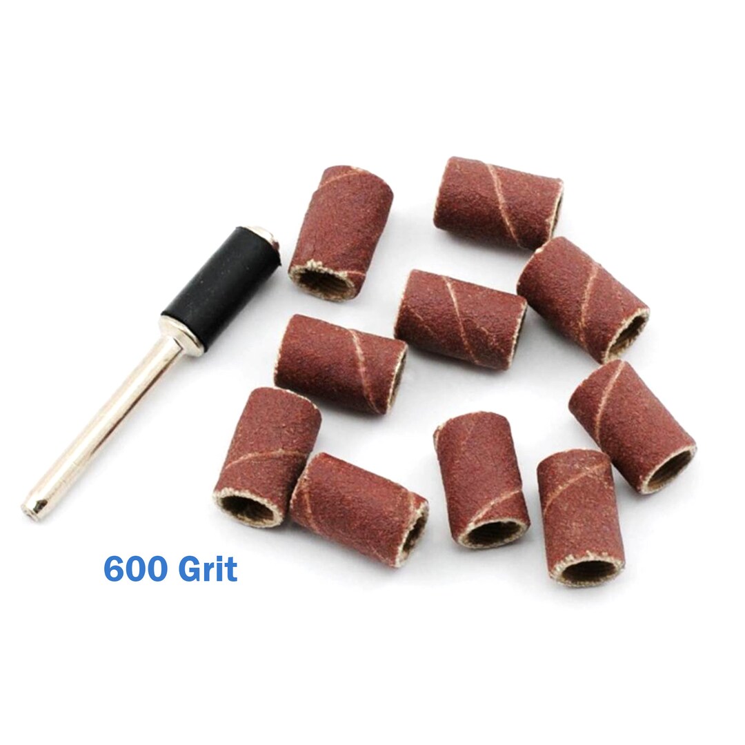 10pcs 13mm X 6mm 600 Grit Sanding Band 1pc Rubber Mandrel Drum Etsy