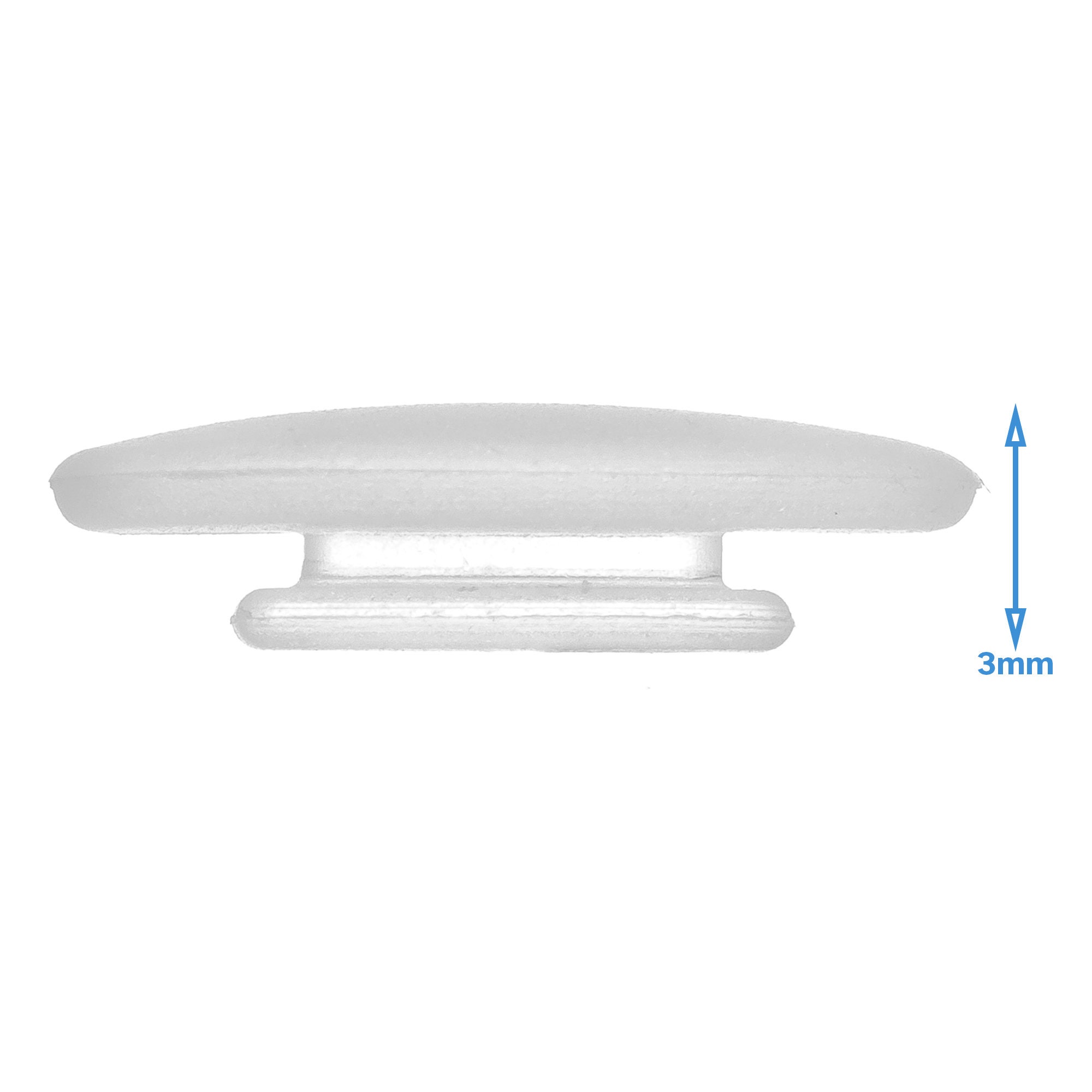 Inset Spectacles 10pcs 13mm X 7mm Push in Nose Pads Frosted Silicone Eyeglass Glasses ...
