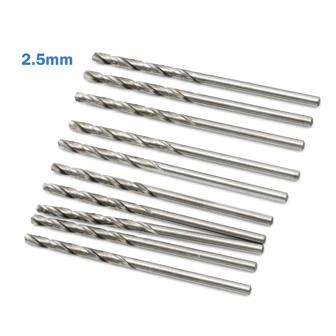 10pcs 2.5mm HSS Micro Twist Drill Bit Straight Shank High Etsy