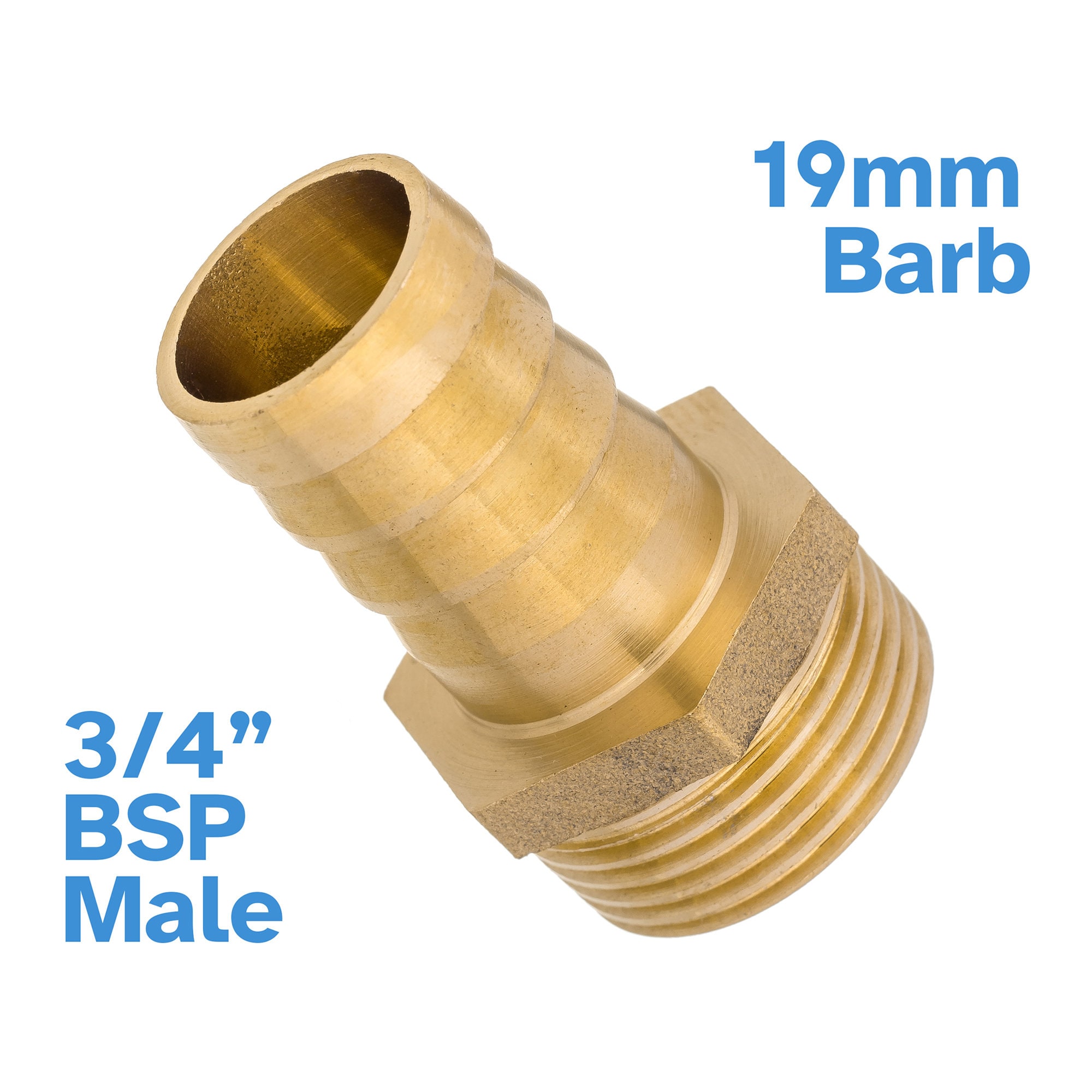 Messing Schlauchadapter Reduzierstück 1/4 Auf 1/2 – Widerhaken Verschraubung Für Schlauchreduzierung ID Barb Fitting