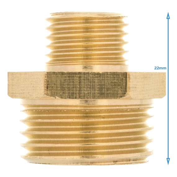 Lot De 5 Connecteurs Laiton – 1/2 BSP Mâle Vers 1/4 BSP, Réduction, Uxcell