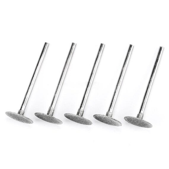 5-Piece 5mm Diamond Burr Set For Rotary Tool – Nail Art & Manicure Drill Bits