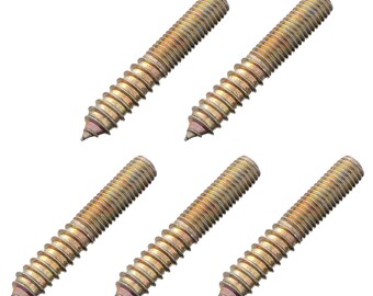 M6 M8 M10 Furniture Flat Head Hex Nuts – Metric Threaded Inserts For Wood, 10-Pack