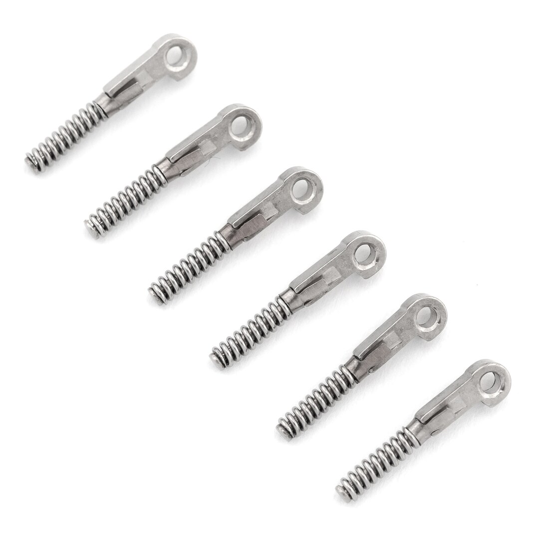 6pcs 1.2mm X 12mm Glasses Spring Hinge Insert Frame Joint Repair