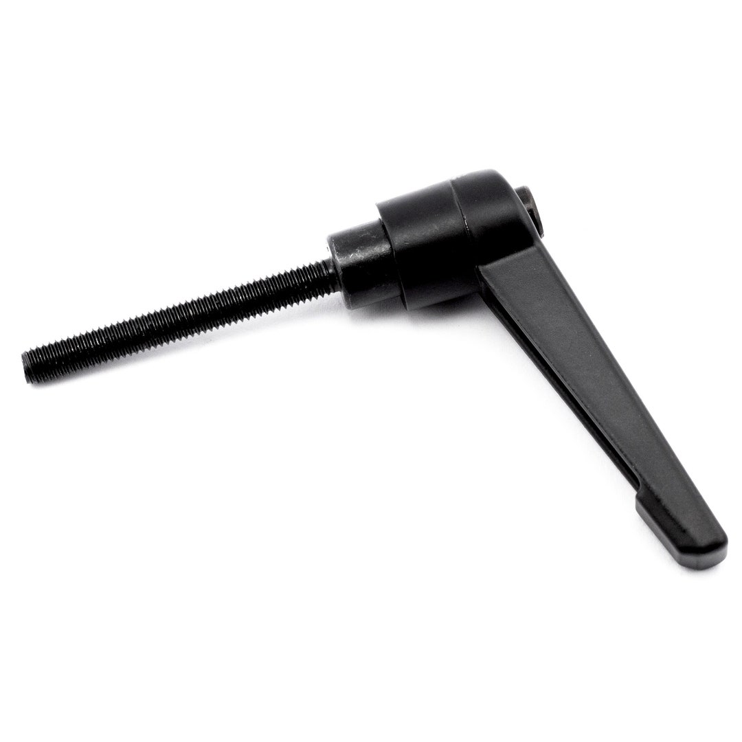 M5 40mm Male Thread Clamping Lever Black Metal Alloy Zinc 45mm Grip ...