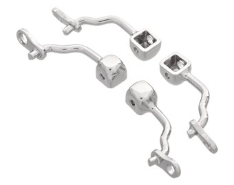 Connettore Per Modellismo RC QUARKZMAN 4pz Connettore Giunto Accoppiamento Albero Ottone 5mm A 5mm Viti E Chiave Esagonale Accoppiatore Flessibile Accoppiatore In Ottone - 10