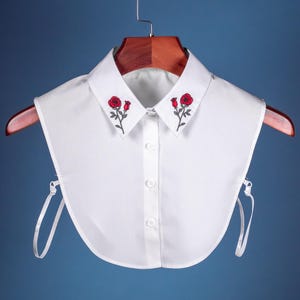 ミキオサカベ　FRILL COLLAR EMBROIDERY ONE PIECE Kitten Embroidery Frill Collar Dress – Belchic