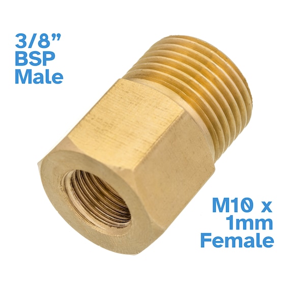 1pc Raccordo Per Tubo Dell'acqua In Ottone Adattatore Per Riduttore Boccola Esagonale 1/2 BSPT Maschio A 3/4 BSPT Femmina Per Connettore Rapido Per Gas Acqua - Foto 3