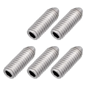 May include: Six silver-toned, dome-headed screws with hexagonal drive heads.
