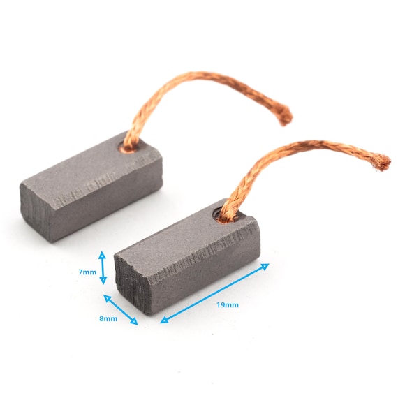 HARFINGTON 10pk Carbon Brushes 18x17x7mm – Replacement For Grinders, Motors & Rotary Tools – 44# Electric Motor Brushes
