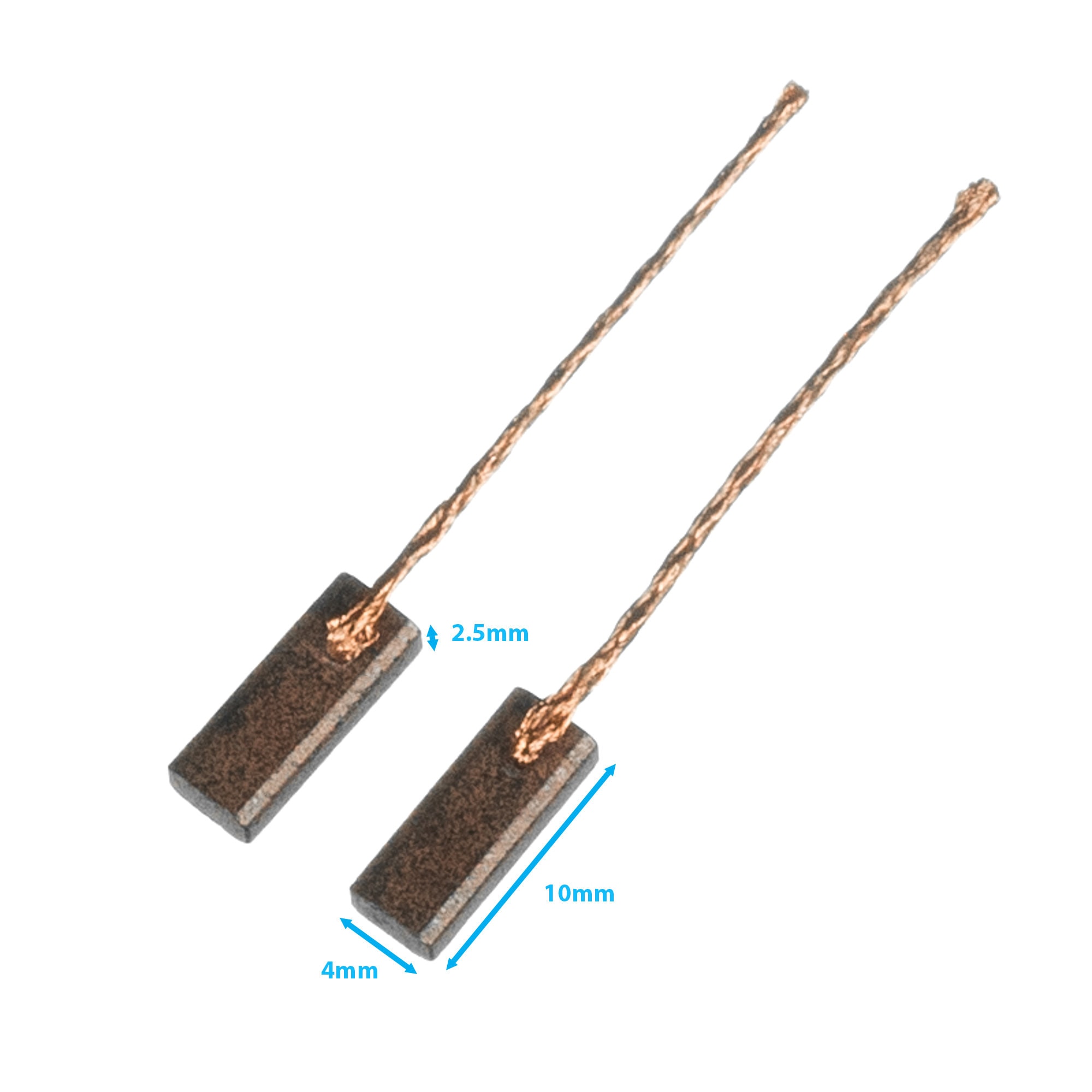 Spazzole Carbone D104 10x25x50 Mm Doppio Filo Per Motore Gru - ZIBOO, Nuove - Foto 2