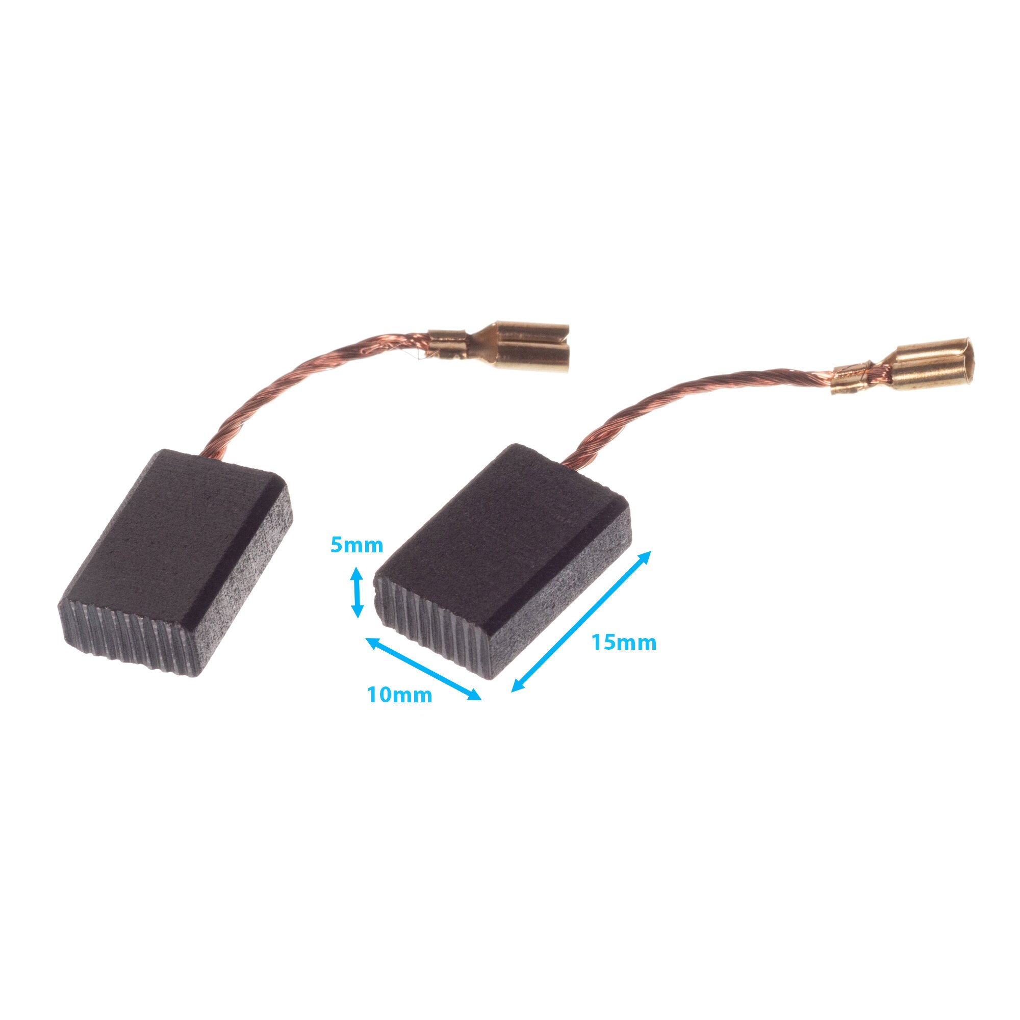 10 spazzole per motore in carbonio per trapano elettrico, 5 x 8 x 15 mm