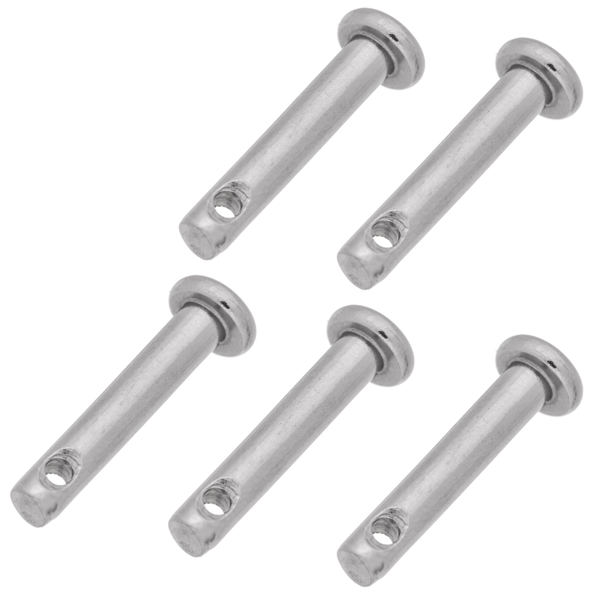 5pcs M3 3mm X 16mm Clevis Pin 304 Stainless Steel Single Hole Flat Head ...