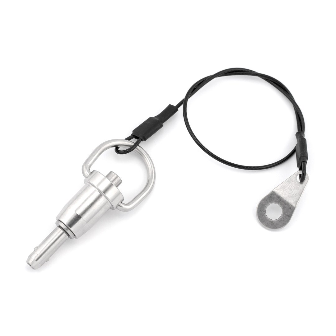 6mm X 10mm Quick Release Ball Lock Pin With 26cm Wire Cable Stainless