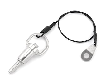 6mm x 10mm Quick Release Ball Lock Pin With 26cm Wire Cable Stainless Steel Self Locking Fasten Push Pull In Out Shaft Security Bolt Tool