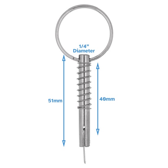 1/4 X 2-1/4 316 STAINLESS STEEL QUICK RELEASE PIN