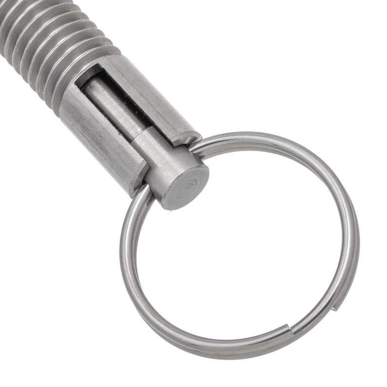 Spring Loaded Thread Cover 1pc M12 Thread 8mm Indexing Spring Plunger With Pull Ring Stainless ...