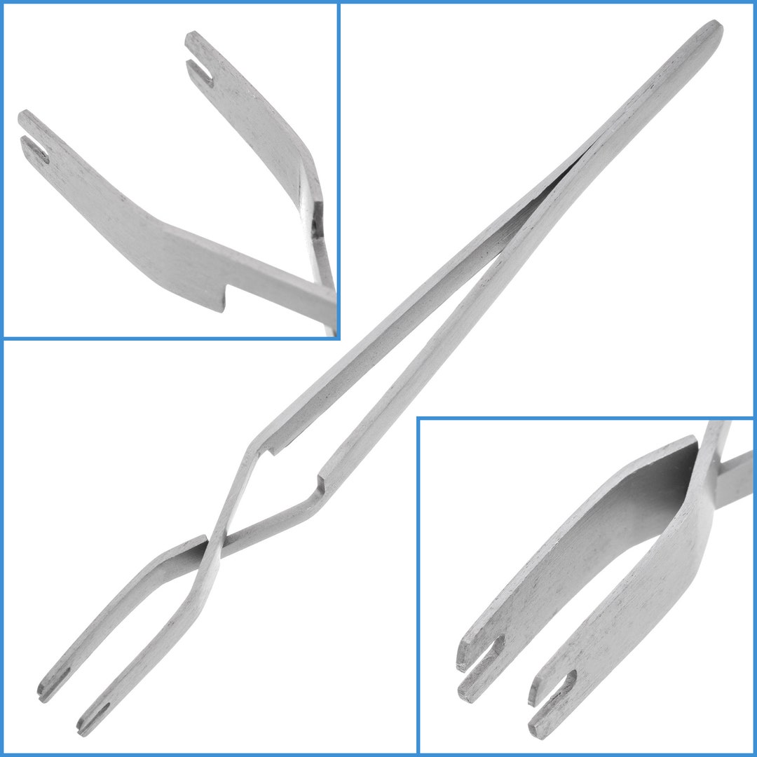Curved Fastening Tweezers for Precision on Modeling & Crafts