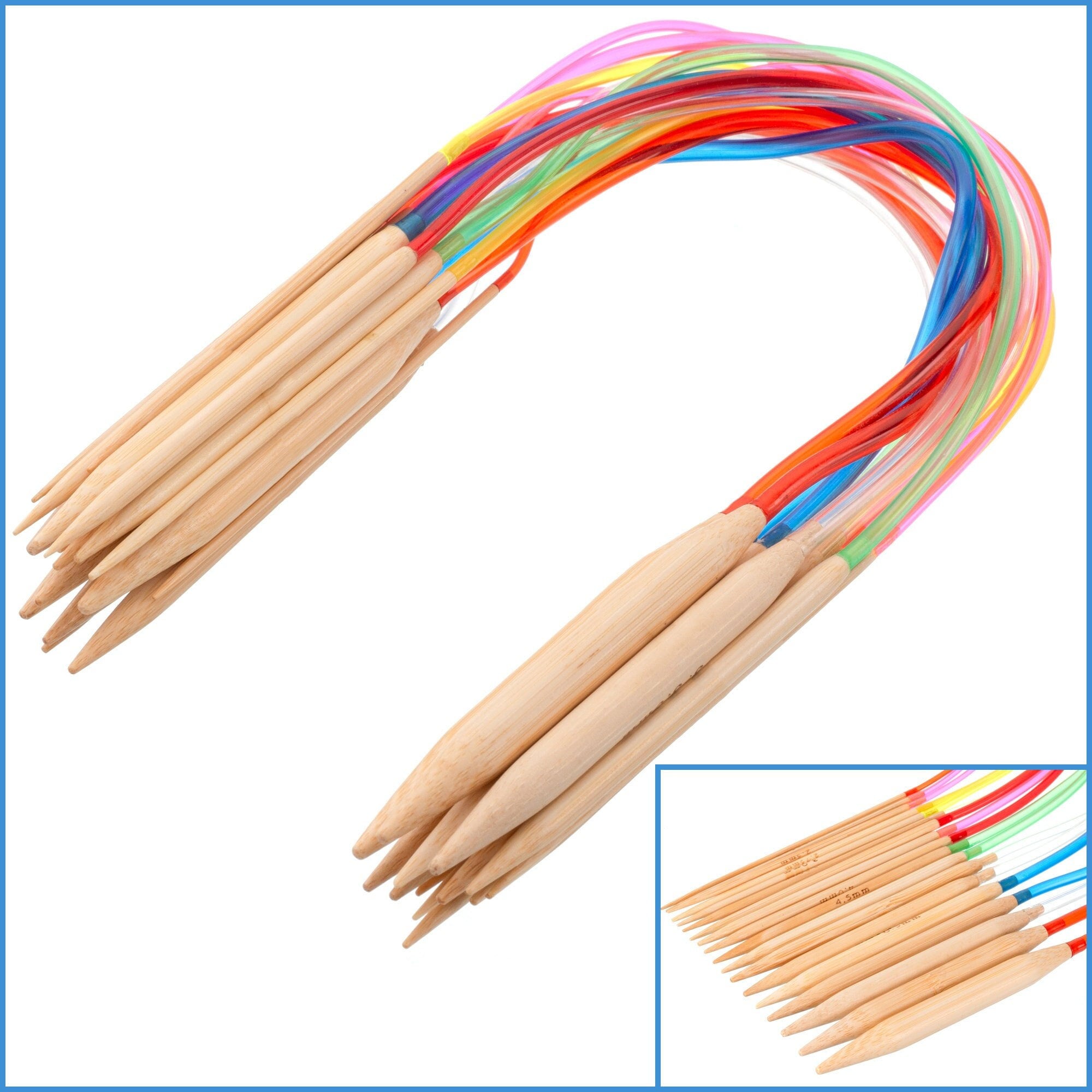 Ka Classic Bamboo Circular Knitting Needles 9 in US 8